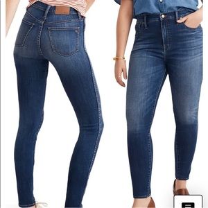 Madewell 10” High-Rise Skinny Jean, Size 28